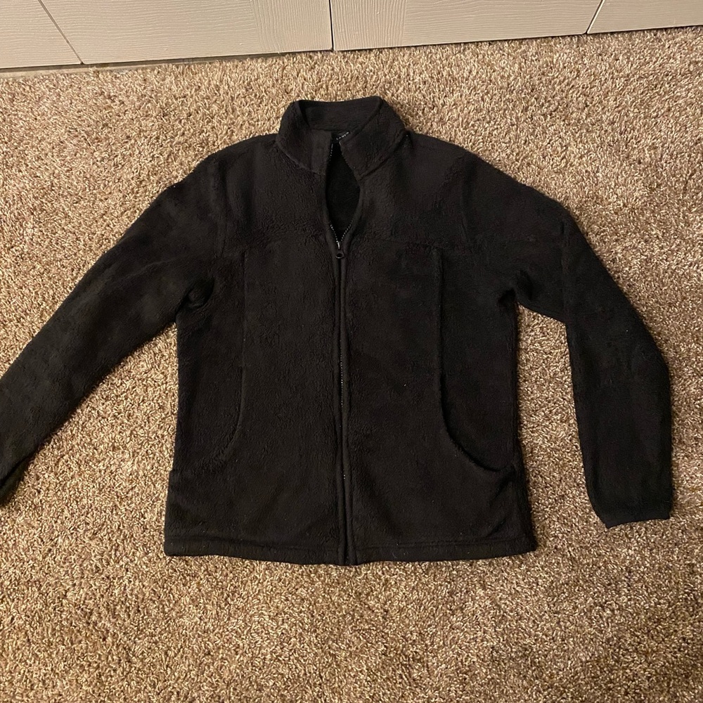 Lands End fleece full zip jacket